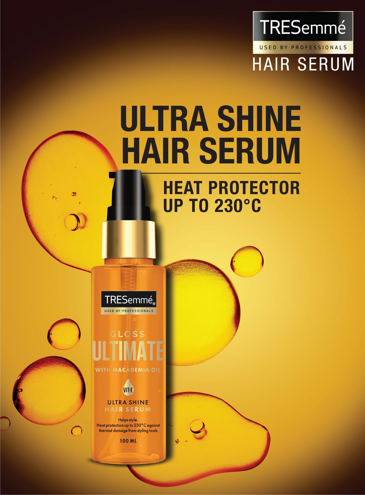Heat Protector TRESemmé Gloss Ultimate Hair Serum