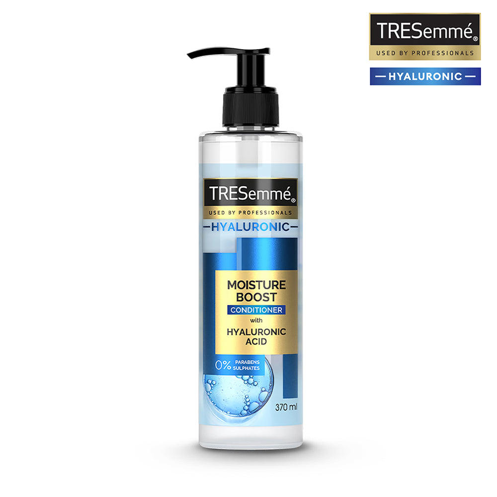 TRESemmé Moisture Boost with Hyaluronic Acid: Shampoo 370ml + Conditioner 370ml + Serum 60ml