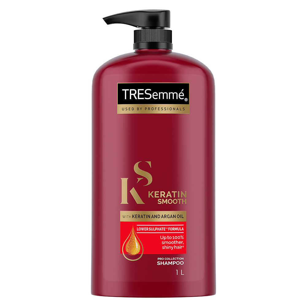 TRESemmé Keratin Smooth Shampoo 1000ml + Conditioner 340ml + Serum 100ml
