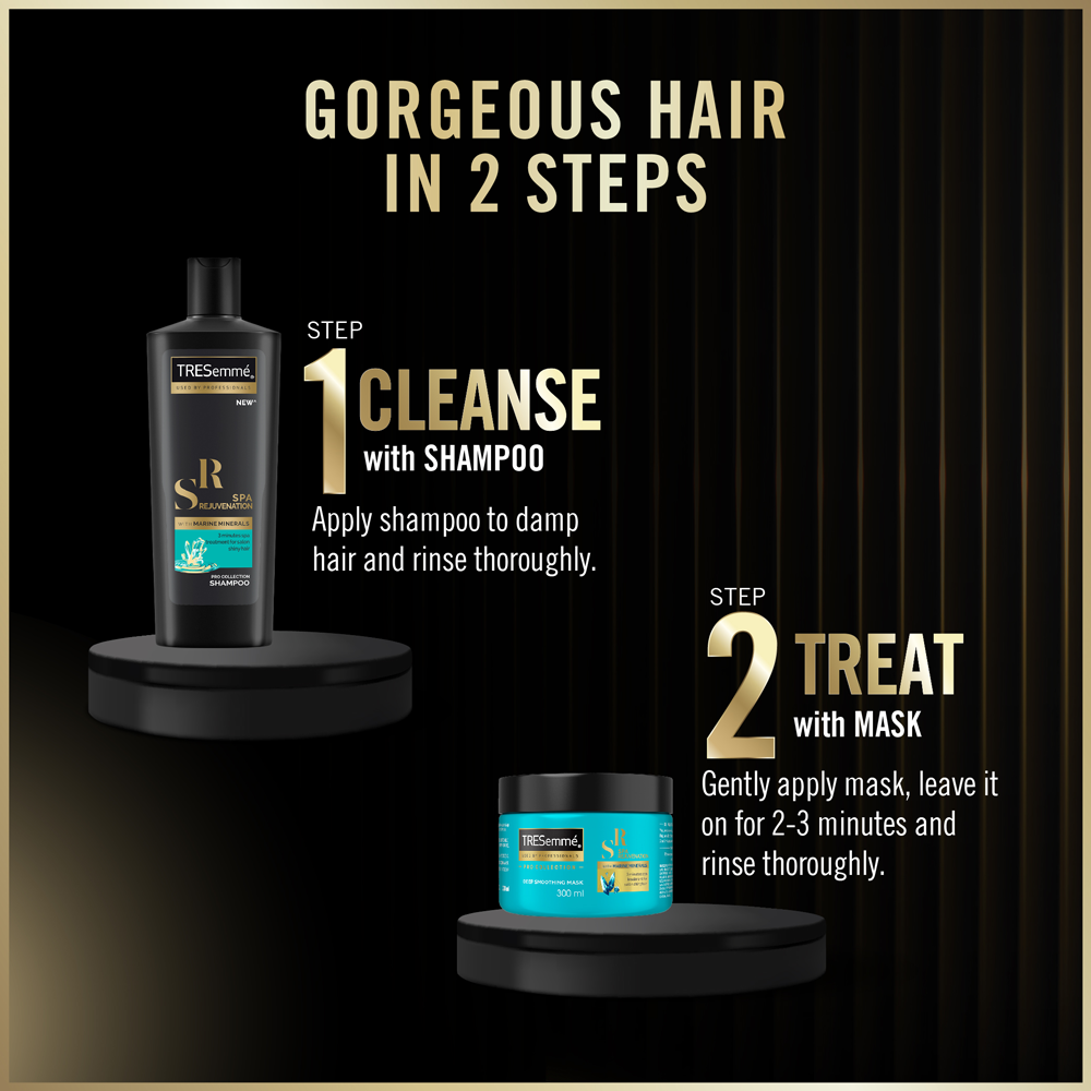 TRESemmé Hair Spa and Rejuvenation Shampoo + Hair Mask 300ml + Keratin Smooth Serum 50ml