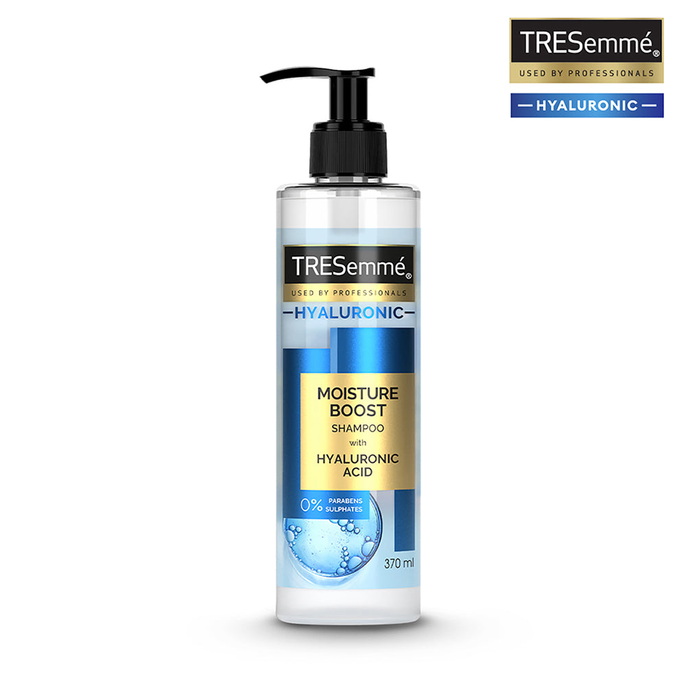 TRESemmé Moisture Boost with Hyaluronic Acid: Shampoo 370ml + Conditioner 370ml + Serum 60ml