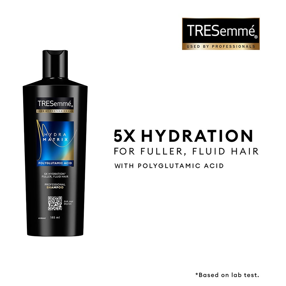 TRESemme Hydra Matrix Shampoo | Polyglutamic Acid for 100H of Hydrated, Fluid Hair, Paraben Free