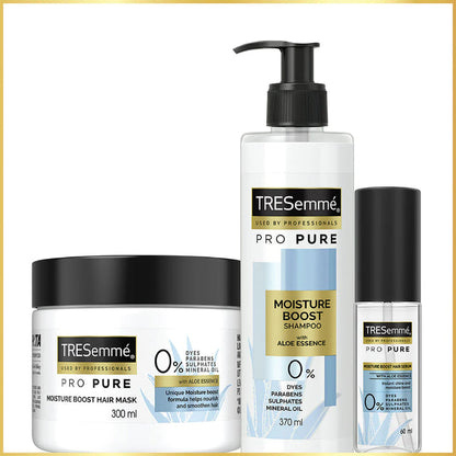 TRESemmé Pro Pure Moisture Boost Shampoo 390ml +Mask 300ml +Serum 60ml